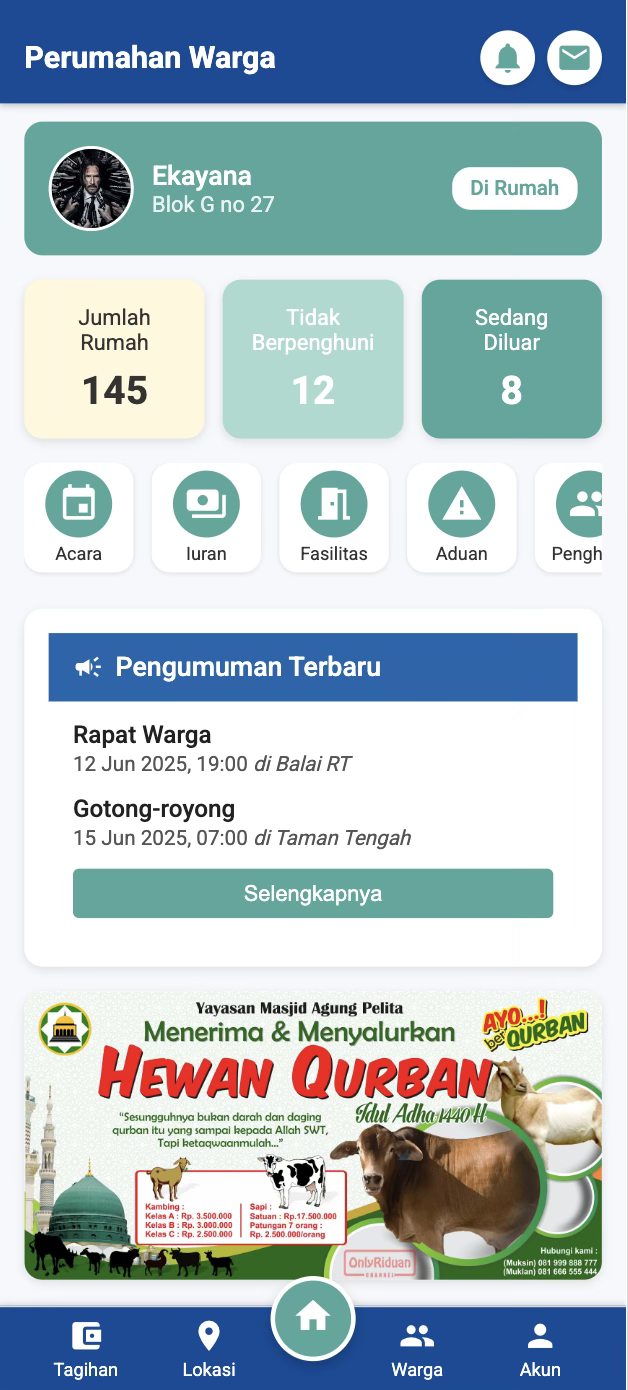 Aplikasi Manajemen Warga Perumahan